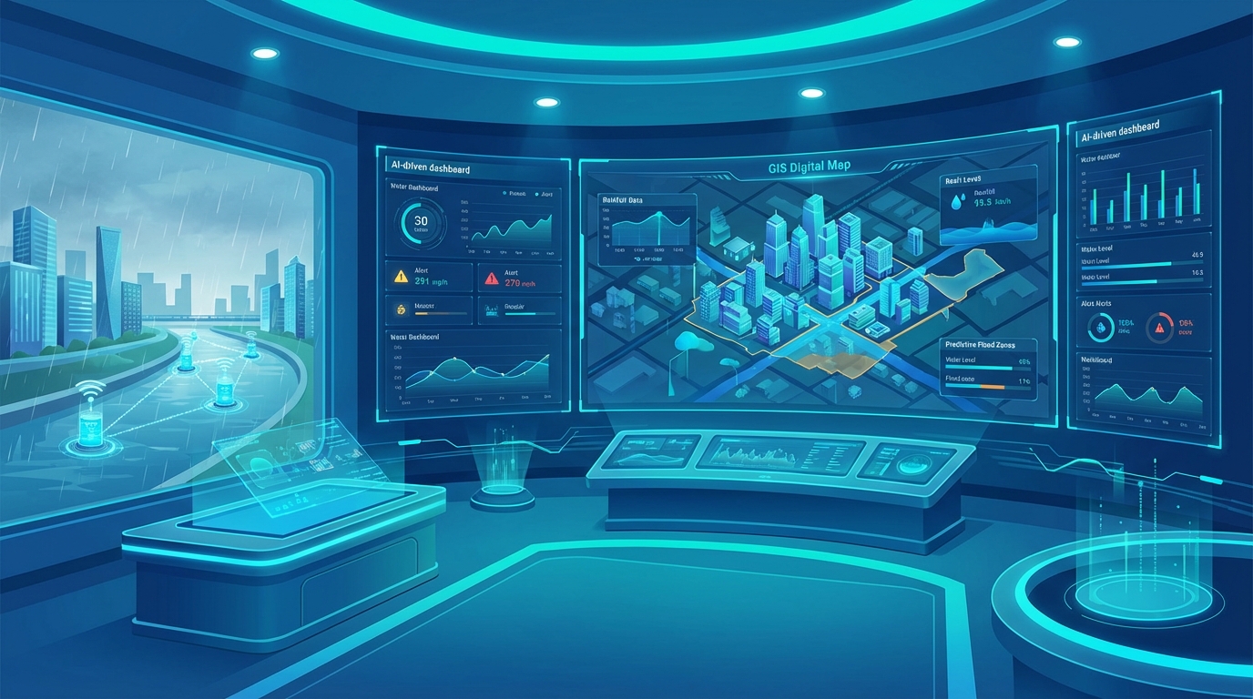 全球智慧防汛系统升级：GIS+AI融合推动城市洪水预警能力提升